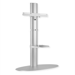 Staffa Pavimento Per Tv Fino A 55 Silver Alluminio 400X400 40Kg