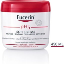 BEIERSDORF SPA Eucerin pH5 Soft Body Cream - Crema idratante per pelle secca e sensibile - 450 ml