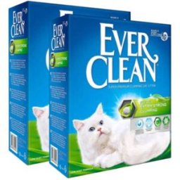 EVER CLEAN Kit Risparmio 2x10L Lettiera Gatto Extra Strong Scented CARBONE ATTIVO