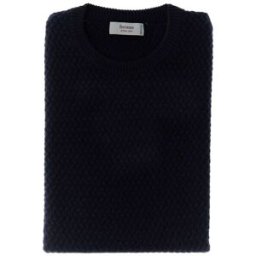 FERRANTE Maglione lana cashmere BLU NOTTE 48
