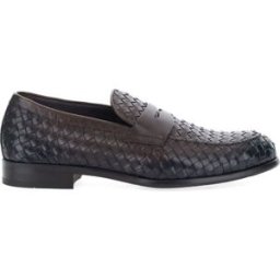 DOUCAL'S Mocassini pelle intrecciata TESTA DI MORO 43