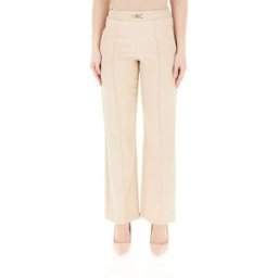 FRACOMINA Pantalone wide leg BEIGE S