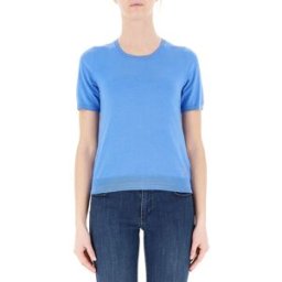 DIANA GALLESI Maglia misto viscosa AZZURRO M
