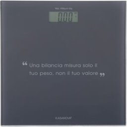 altri brand Bilancia pesapersone digitale grigia con scritta