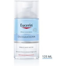 BEIERSDORF SPA Eucerin DermatoClean Struccante Occhi - Rimuove anche il trucco waterproof - 125 ml