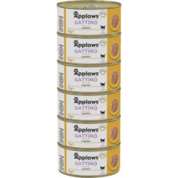 APPLAWS Kitten Lattina Multipack 6x70G POLLO