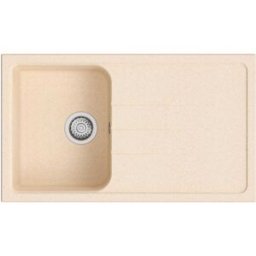 Cmspa LAVELLO COLORADO 86x50 cm IN QUARZO AVENA 1 VASCA CON SGOCCIOLATOIO REVERSIBILE