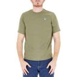 North Sails T-shirt in cotone VERDE OLIVA XXL