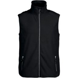 Active Wear Gilet da uomo in pile Torge ; Taglia S; nero