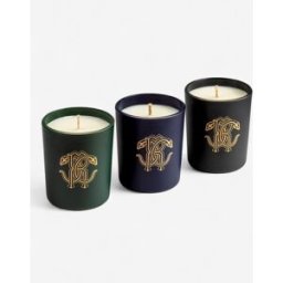 Roberto Cavalli Gold Jungle Set Tre Candele Profumate 80 G - Candele Multicolore UNICA