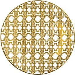 Roberto Cavalli Monogram Gold Set 2 Piatti Frutta - Piatti Oro UNICA