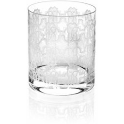 Roberto Cavalli Monogram Allover Platin Set 2 Bicchieri - Bicchieri Argento UNICA