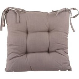 KASANOVA Cuscino sedia 38x38 cm cotone tortora Slub