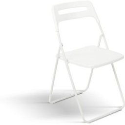 Pazzo Design Sedia pieghevole Peter Bianca set da 6 sedie struttura in metallo