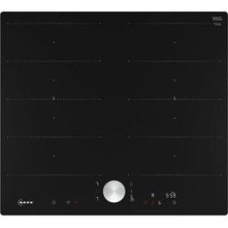 Neff T66PTX4L0 N 90, piano cottura autosufficiente (nero/acciaio inox, 60 cm)