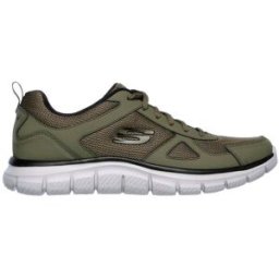 Scarpe da Fitness Verdi con Tomaia in Pelle e Mesh SKECHERS TRACK 41