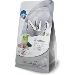 N&D White Soft&Shiny White Coat Medium&Maxi Puppy con Spigola 2KG