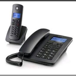 Motorola C4201 Combo Telefono Da Tavolo + 1 Cordless Dect Nero