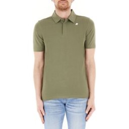 K-way Polo in cotone VERDE OLIVA M