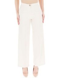 VICOLO Pantalone wide leg AVORIO M