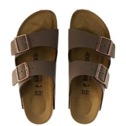 Birkenstock Ciabatte fibbie Arizona MARRONE 37