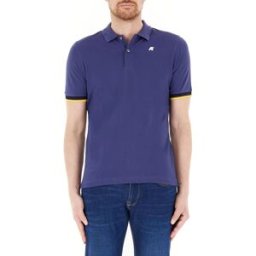 K-way Polo in cotone BLU AVIO XXL