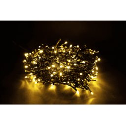 LYVIA Luci di Natale Pazze 6m cavo verde, Giallo