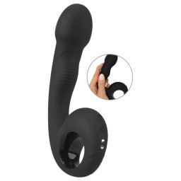 Black Velvets - Vibratore punto G e P - silicone nero