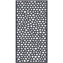 Nortene PANNELLO DA RECINZIONE IN POLIPROPILENE MOSAIC ANTRACITE 1x2 m