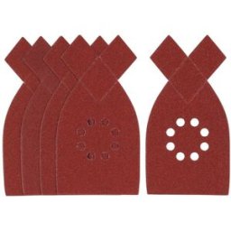 Stanley 5 FOGLI ABRASIVI GRANA 120 A PUNTA ATTACCO A STRAPPO PER MULTILEVIGATRICE