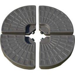 Outsunny Basa Ombrellone da Giardino con Base a Croce, Base per Ombrellone Set 4 Mattonelle in HDPE da 66x45x10cm Aosom.it