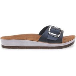 Ciabatte Nere con Fibbia Regolabile e Sottopiede in Pelle INBLU 41 CP 38