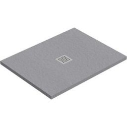 Tecnomat PIATTO DOCCIA TEVERE PIETRA MARMORESINA ANTRACITE 70x90 cm H 2,2 cm PILETTA Ø90 mm