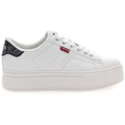 Sneakers Bianche con Dettaglio Posteriore Nero a Fantasia LEVI'S TAMPA 38