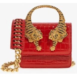 Roberto Cavalli Borsa A Spalla Roar Piccola Con Tigri Gioiello - Female Borse Rosso UNICA