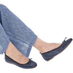 Ballerine Blu In Vera Pelle Pittarello Look 818005 36