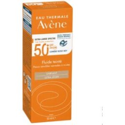 AVENE (Pierre Fabre It. SpA) Avene Solare Fluido SPF50+ Colorato - Fluido solare colorato ultra leggero - 50 ml