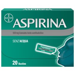 Aspirina in granuli senz'acqua antidolorifico antinfiammatorio 20 bustine
