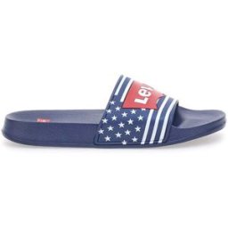 Ciabatte Navy con Logo Rosso in Silicone LEVI'S POOL 28