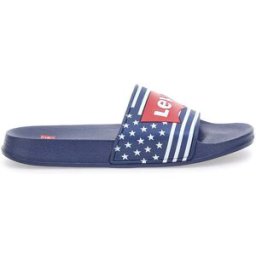 Ciabatte Navy con Logo Rosso in Silicone LEVI'S POOL 39