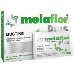 SHEDIR PHARMA Srl Unipersonale Melaflor Plus - Integratore per l'equilibrio della flora batterica intestinale - 10 bustine