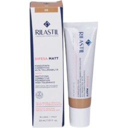 IST.GANASSINI SpA Rilastil Difesa Matt Fondotinta Correttivo 05 - Fondotinta opacizzante per pelle sensibile a tendenza acneica - 30 ml