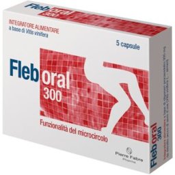 PIERRE FABRE PHARMA Srl FLEBORAL 300mg 5 Capsule