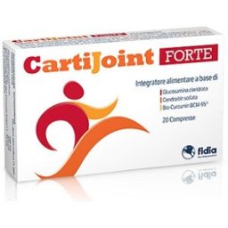 FIDIA FARMACEUTICI SpA CartiJoint Forte - Integratore per il Benessere delle Articolazioni - 20 Compresse