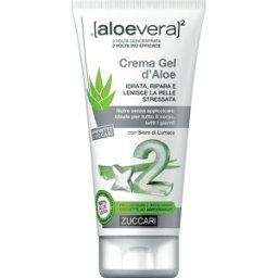 ZUCCARI Srl Aloevera 2 Crema Gel d'Aloe - Trattamento idratante e lenitivo per pelle stressata - 150 ml