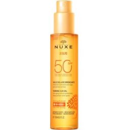 LABORATOIRE NUXE ITALIA Srl Nuxe Sun Olio Solare Abbronzante SPF 50 - Protezione solare anti-età per viso e corpo - 150 ml