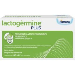 HUMANA ITALIA SpA LACTOGERMINE Plus Fermenti 10 Flaconcini
