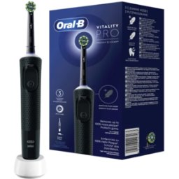 PROCTER & GAMBLE SRL Oral-B Vitality Pro Spazzolino Elettrico - Spazzolino ricaricabile per denti sensibili - Colore black
