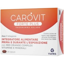 ROTTAPHARM SpA Carovit Forte Plus - Integratore alimentare per l'abbronzatura - 30 capsule