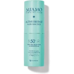 MEDSPA Srl Miamo Skin Concerns Active Defense Nude Sun Stick SPF50+ - Protezione solare per zone sensibili - 12 ml